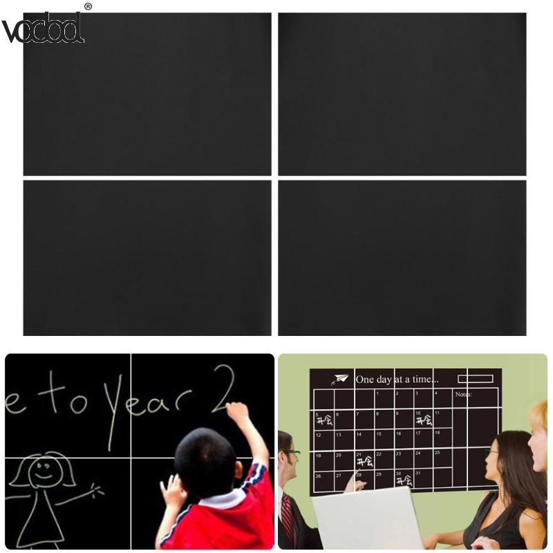 8Pcs 30x20cm Removable Blackboard Stickers Wall Decals Home Office Decorative Black Board Chalkboard Sticker Schook Supplies