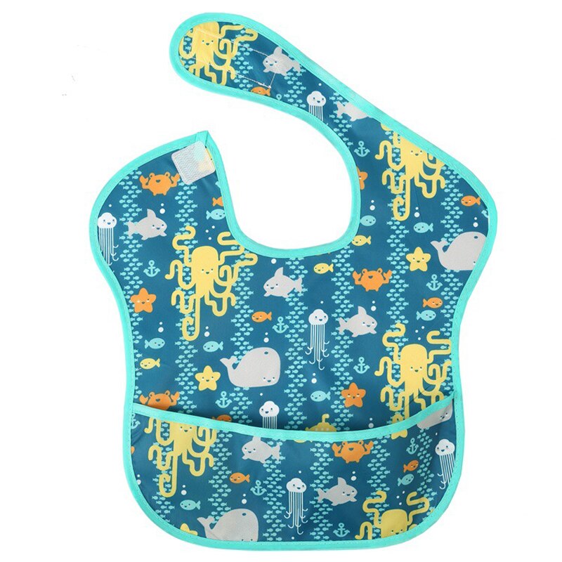 Balleenshiny crianças à prova dwaterproof água macacão pintura do bebê anti-sujo roupas da criança aventais cor raindrops babadores do bebê saliva toalhas: 1