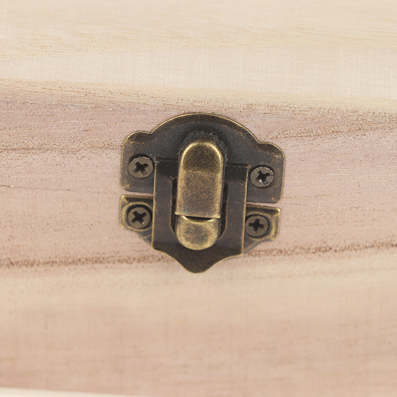 Caja de joyería Retro de madera Natural, estuche de almacenamiento de concha de escritorio, decoración del hogar, Cajas de de madera hechas a mano, 1 ud.