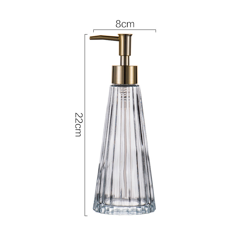 300ml paraply form glas lotion flaska badrum schampo tvål dispenser pump flytande tvål dispenser pump heminredning: C