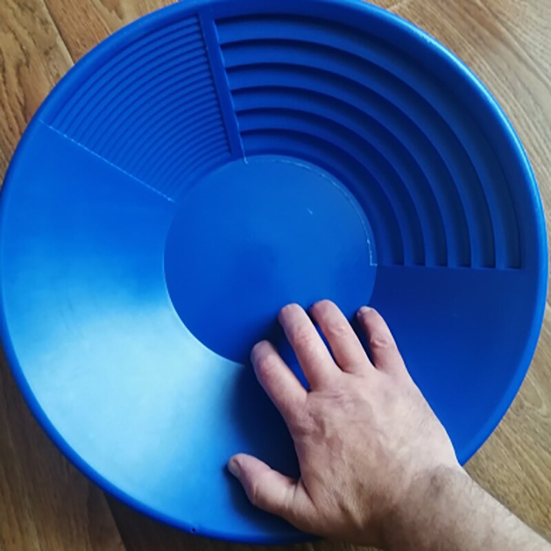 2Pcs Plastic Gold Pan Basin Nugget Mining Dredging Prospecting for Sand Gold Mining Manual Wash Gold Panning Equipment