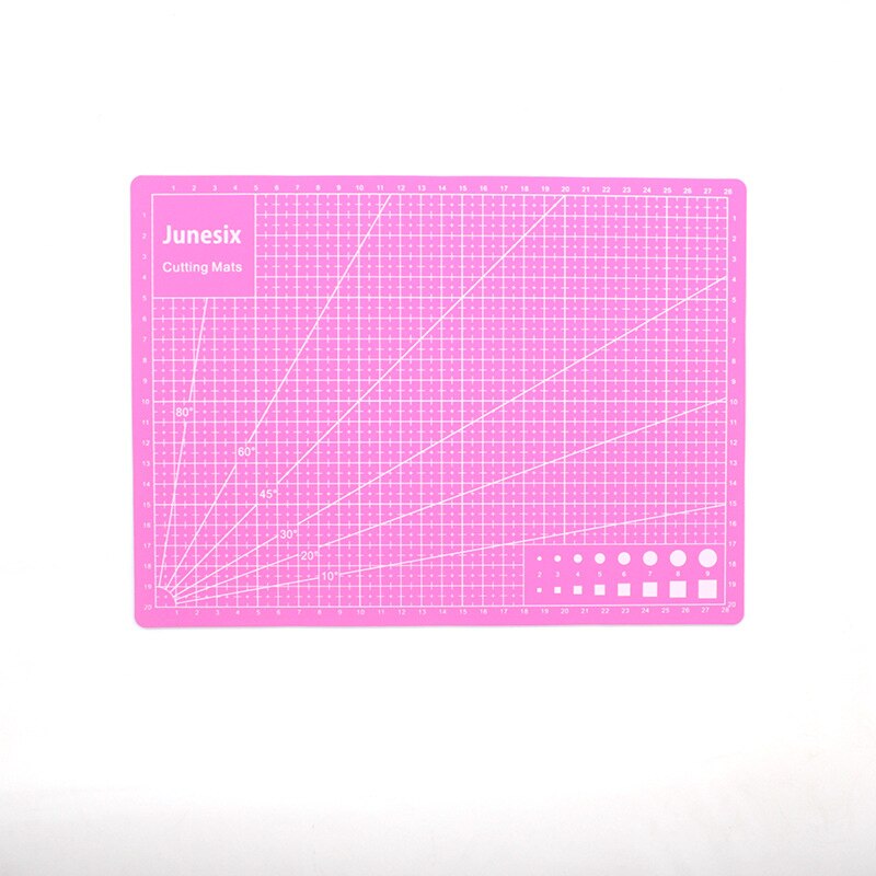 Self Healing Cutting Mat A4 A3 Siz 3mm Double Sided Non-Slip Gridded Rotary Board for Art Craft Sew Quilt Scrapbook PVC: A4 pink