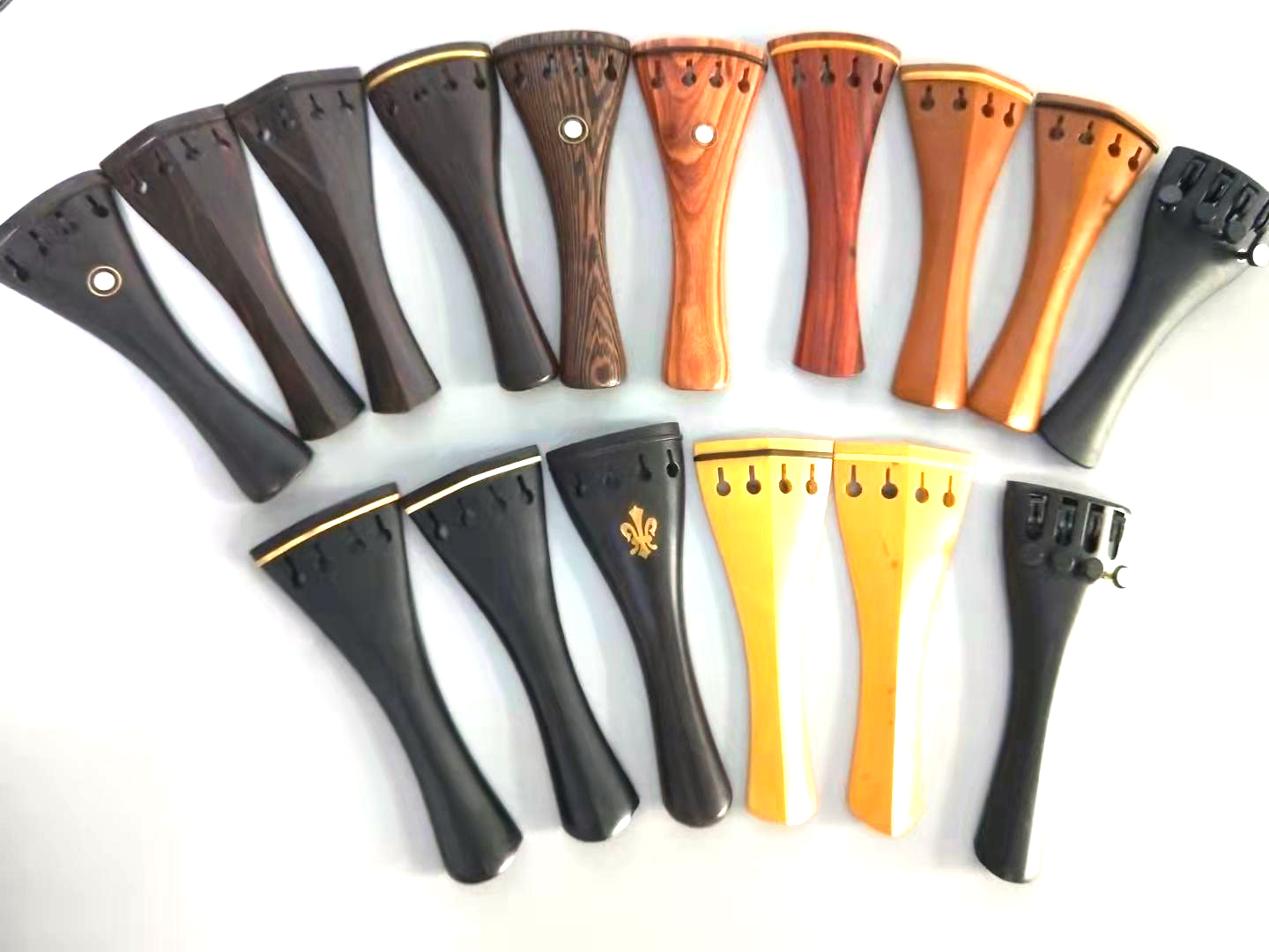1PC Violine Schwanz Stück 4/4 Mit Nylon Schwanz Darm Geige Teile Saitenhalter