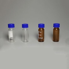 100 stk / parti 1.5ml/2ml skrue væskekromatografi glas prøveflaske hplc autosampler hætteglas