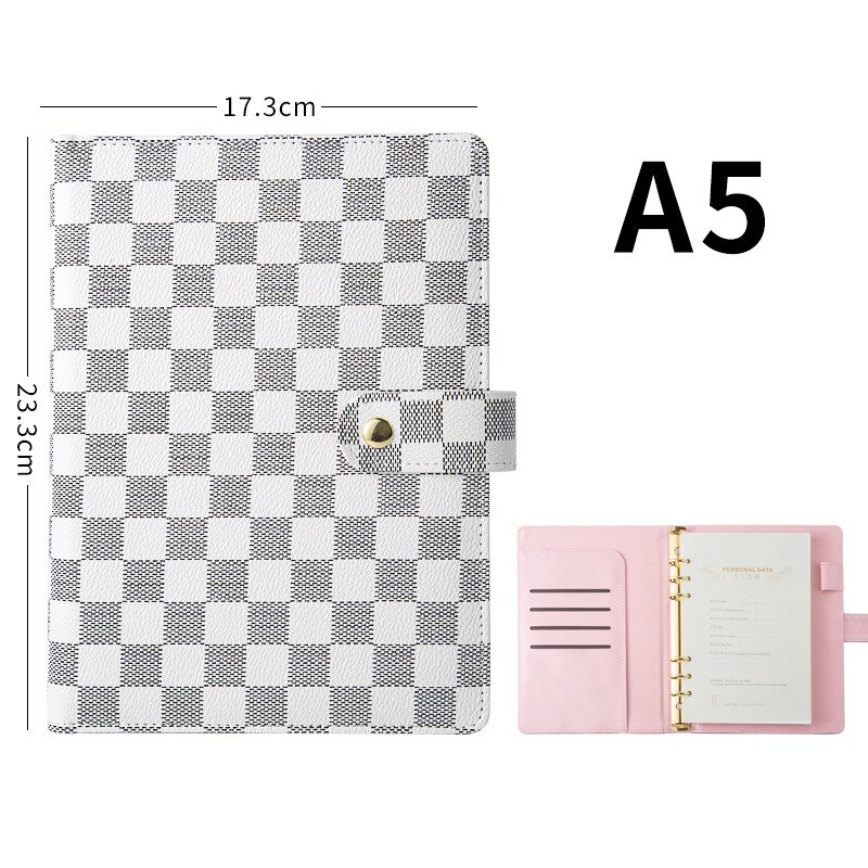 A5 Custom Ring Binder School Diary Organizer Planner Agendas Notebooks Leather Waterproof Notepad Office Supplies
