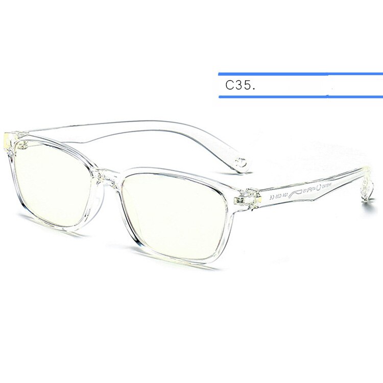 Lunettes anti-lumière bleue ivsta pour enfants, verres anti-rayons bleus, verres de jeu,  tr90 verres en silicone avec sangle de correction: C35