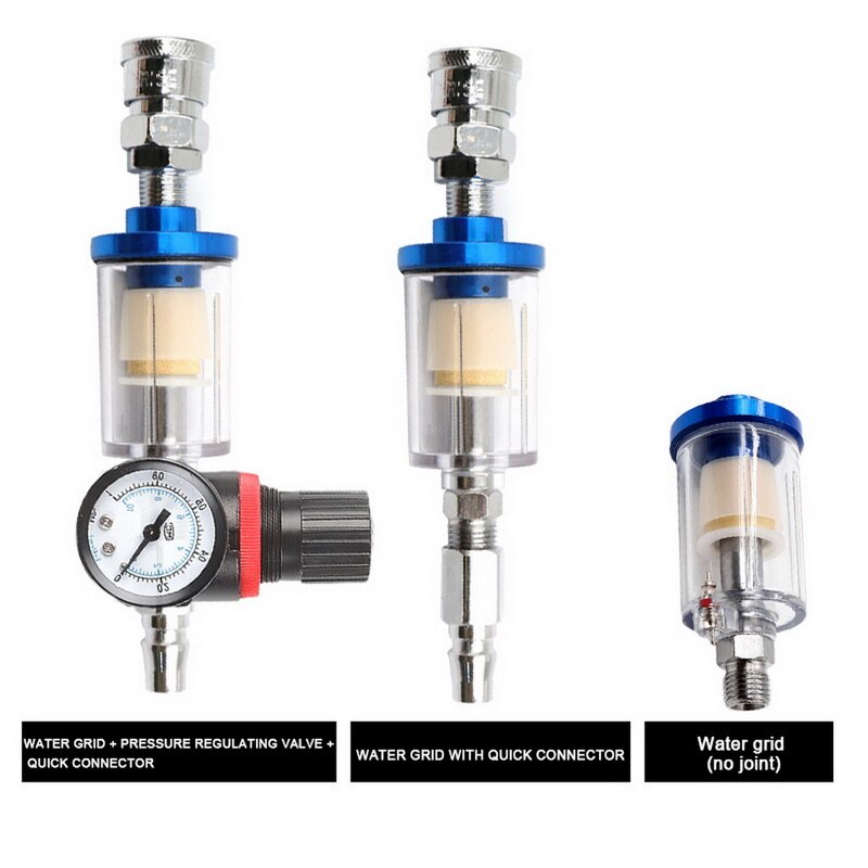 Water-olie-afscheider luchtcompressorfilter voor spuitverf spuitmachine luchtgereedschap  g1/4- draads 12.5mm olie-water-afscheidingsfilter