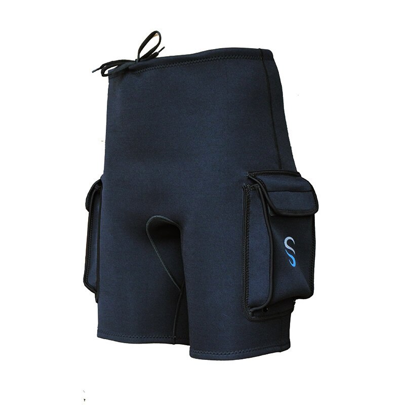 SLINX 3mm Neopren Technik kurze Hose Schnorcheln Tauchen Neoprenanzug Tauchen Ausrügestochen Surfen Badehose Tauch Tasche Hosen Schwarz: S