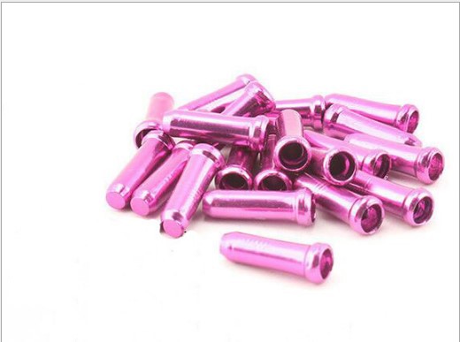 30 st cykel linje rör kabel lock svans växellåda cykel broms wire cap aluminium legering färgglad svans hatt