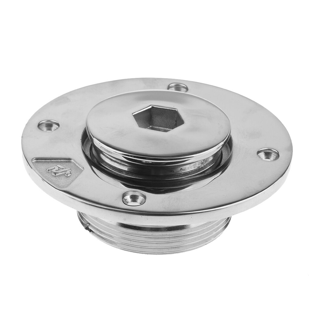 50mm Stainless Steel Fuel Tank Deck Filler with Cap Hardware for Boat