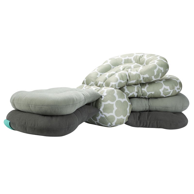 Almohadas de lactancia para bebé, modelo de giro de página, almohada de alimentación infantil para el cuidado del bebé, almohada protectora multifunción para la cintura, almohada para dormir