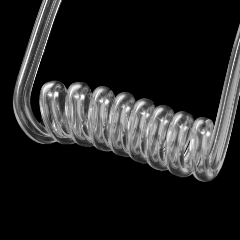 10Sets Transparent Coil Acoustic Air Tube Earplug Replacement For Radio Earpiece Headse 5Sets/2Sets/1Set