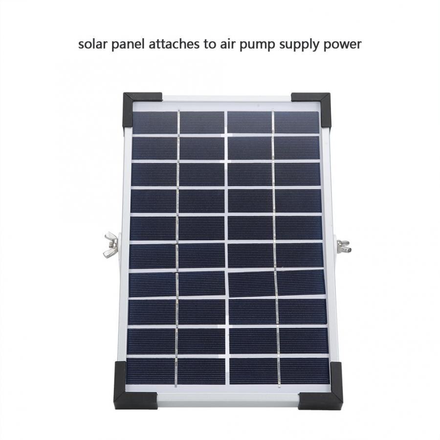 Solar Powered Oxygenator Fish Aquarium Pond Water Oxygen Pump Energy-saving Aquarium Solar Powered Air Pump Good