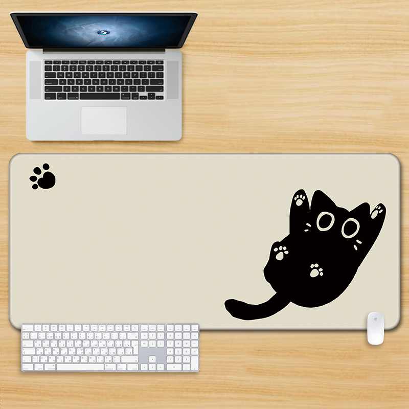 Süßes Mauspad, Kunst, Kawaii-Katze, Computer, XXL, Tastaturmatten, großes Spielen-Mauspad, Schreibtischunterlage, PC, Gamer, Büro, Zuhause, Tisch, Mauspad