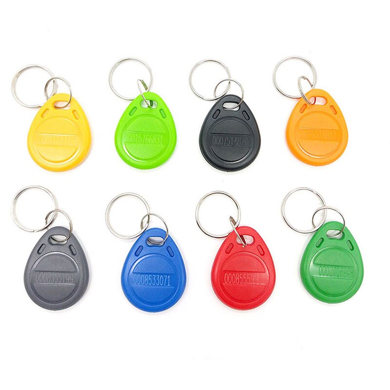 50pcs 125KHz RFID Tags EM ID keyfobs RFID Tag Key Ring Card Proximity Token Badge