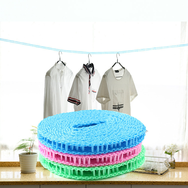 3pièces Corde Linge Coupe-Vent,Corde Linge Nylon,Corde Linge Portable,Cordes à Linge Antidérapante Portable Coupe-Vent,Corde De Vêtements pour l'Intér | Leroy Merlin