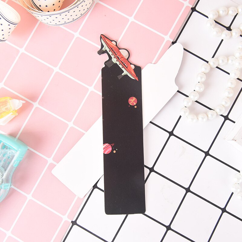 30pcs Little Galaxy Space Bookmarks Alien Planet Message Card Bookmark Kids School Bookmark Supplies