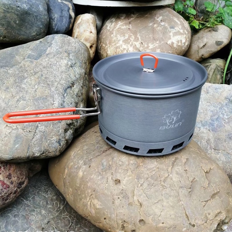 S2500 Efficiënte Vormige Ring Pot 2-3 Mensen Outdoor Draagbare Camping Servies Kookgerei Energiebesparende