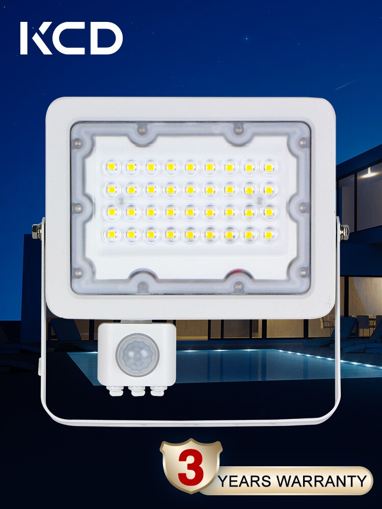 KCD 30W Led Lights PIR Motion Sensor Garden Lamp Outdoor 220V Projecteur Extérieur For Wall Proyector Lumiere Exterieur IP66