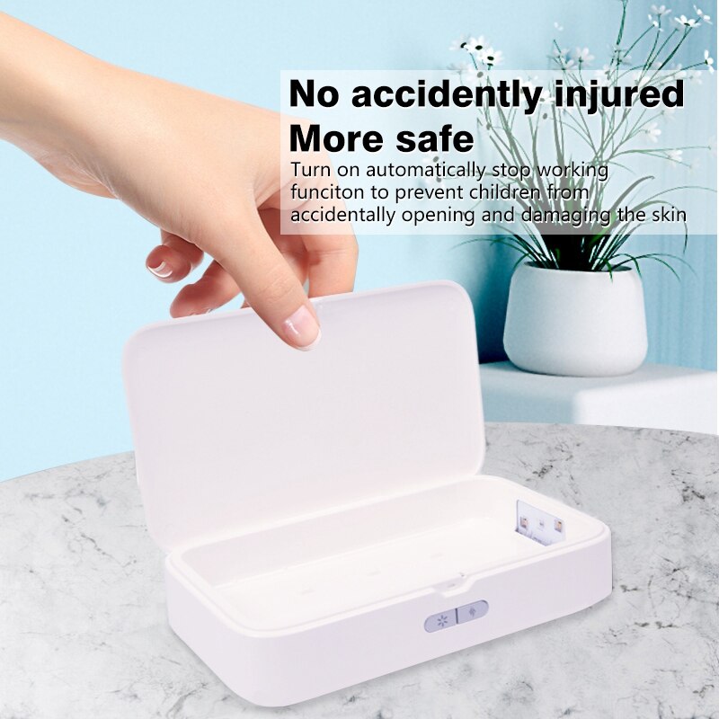 Draagbare uv-kast telefoon desinfectiemiddel uv-reiniger mobiele dubbele ultraviolet desinfectielamp