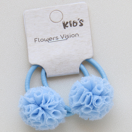 2 Stks/partij Bal Student Kleur Kralen Haar Touw Meisjes Haar Accessoires Paardenstaart Elastische Haar Band Haar Band: 2 blue