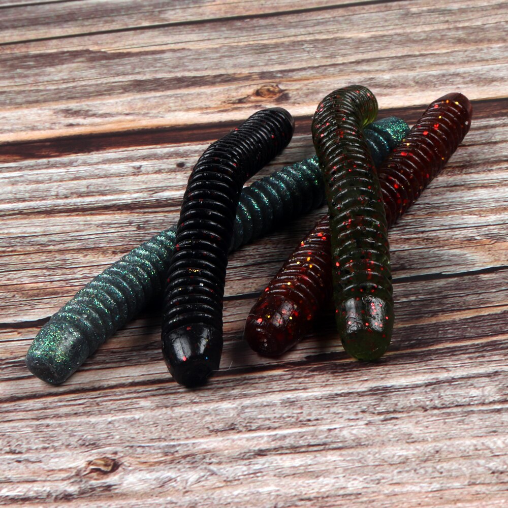 Johncoo 10pcs Soft Plastic Stick Bait 13.5cm 9.8g Soft Baits Salt-Impregnated Stick Bait Bait Bulk Bass Plastics Worm Soft Lures