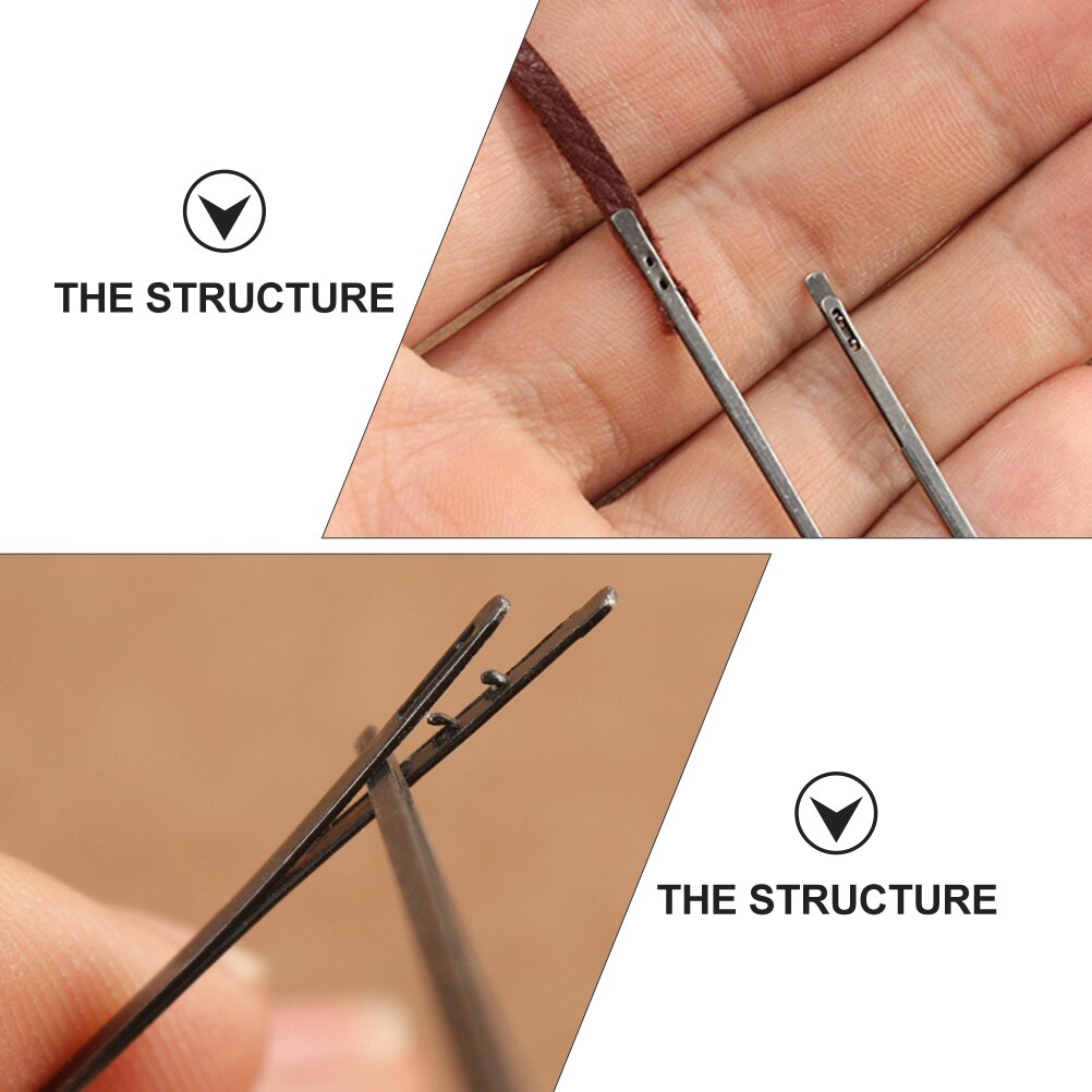5pcs Useful Weaving Leather Thread Needle Braiding Leather Rope DIY Needles