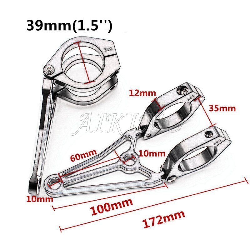 universell aluminium motorsykkel frontlysbrakett moto tilbehør 41mm gaffelfeste brakett kafe racer til harley suzuzki kawasaki