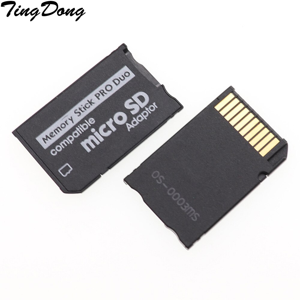 TingDong Support Memory Card Adapter Micro SD To Memory Stick Adapter For PSP Micro SD 1MB-128GB Memory Stick Pro Duo