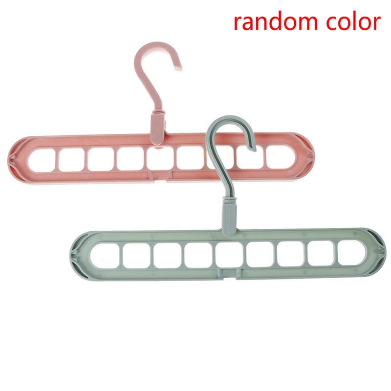 Free Rotate Hangers Drying Rack Plastic Scarf Clothes Organizer Wardrobe Racks Multi-port Support Circle Clothes Hanger