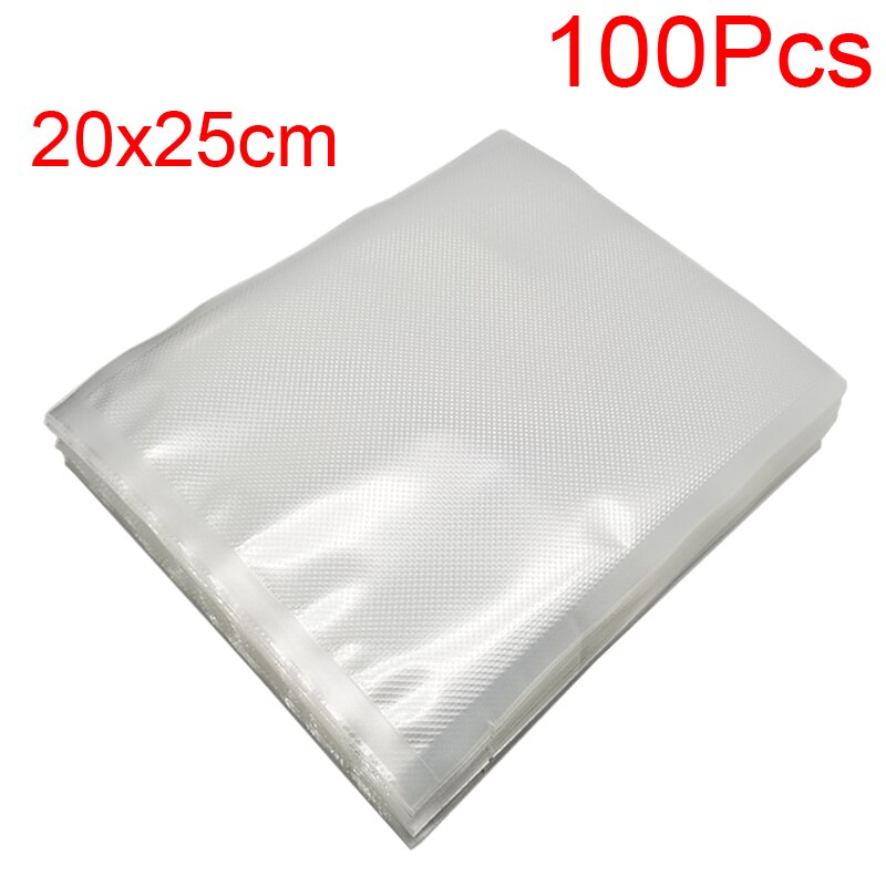 Vacuum Sealer Bags for Food Saver Sealing Machine Plastic Storage Vacuum Bag Kitchen Packer Vacum Bag Dropshippin: 20x25cm 100Pcs