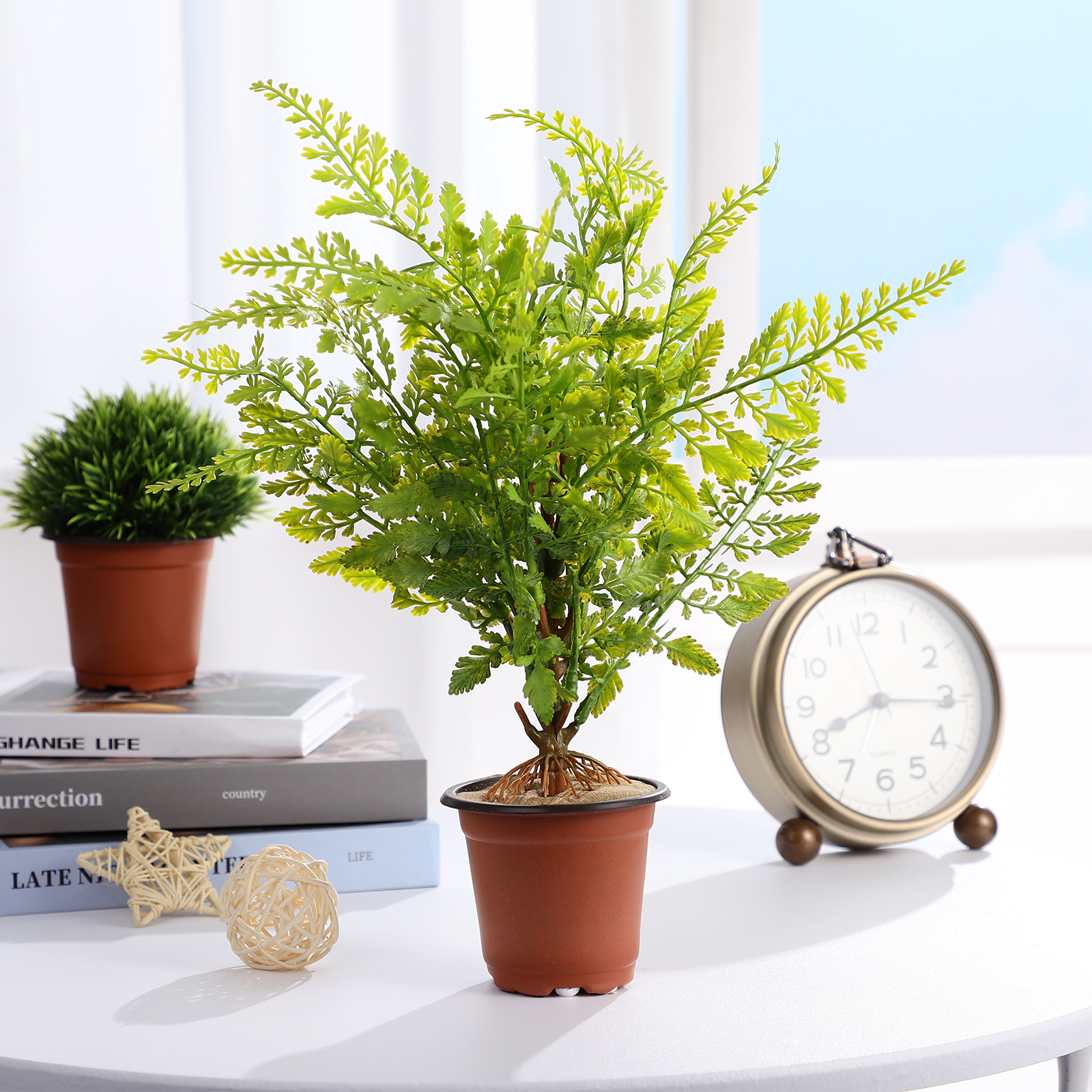 100 stk. plastik urtepotter minimalistiske beholdere drænhul til skrivebord bogreol balkon haveplanter letvægts