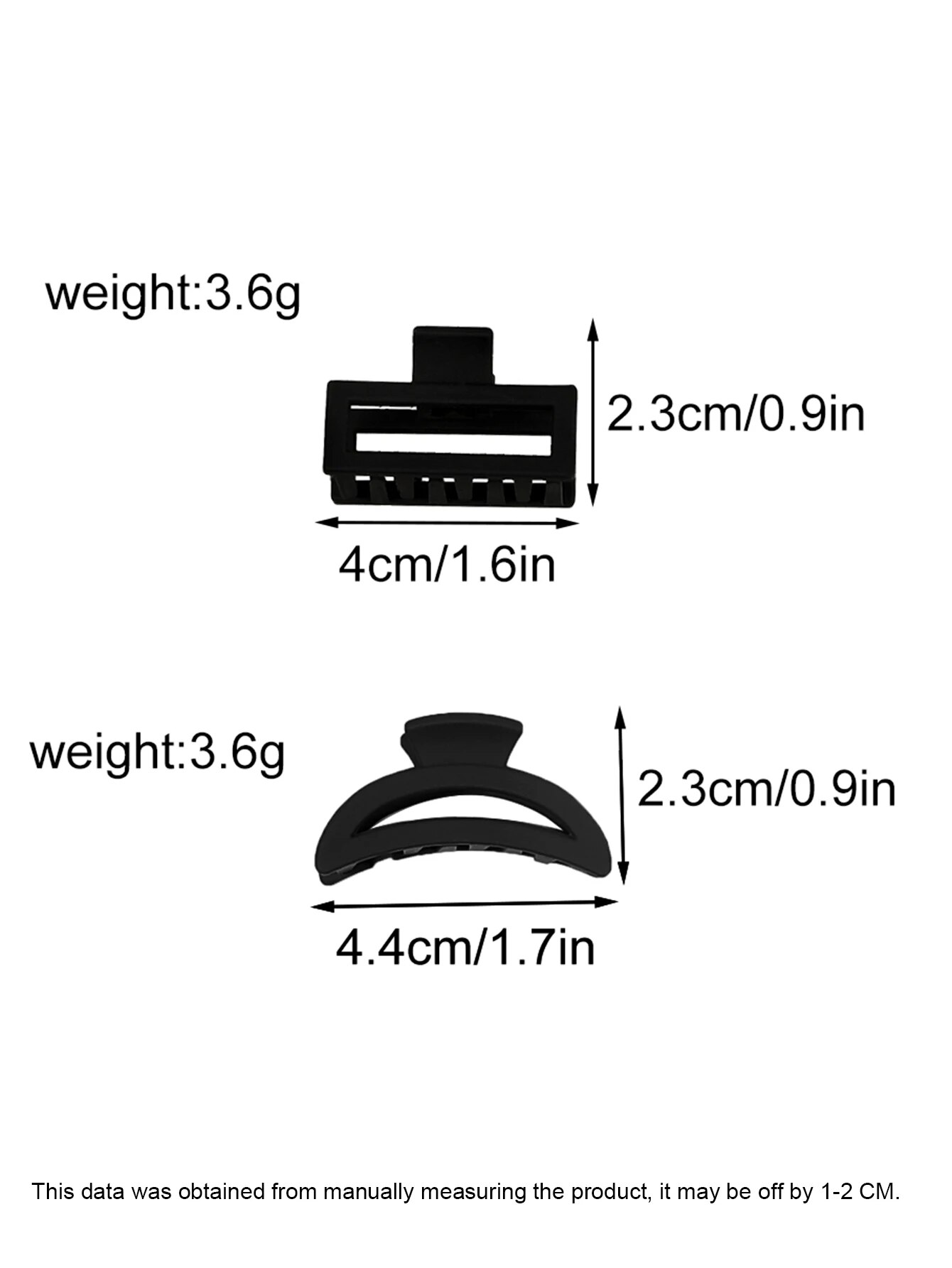 Små hårklemmer for kvinner og jenter, ,10 stk. mini-hårklemmer for tynt/tykt/middels/fint hår