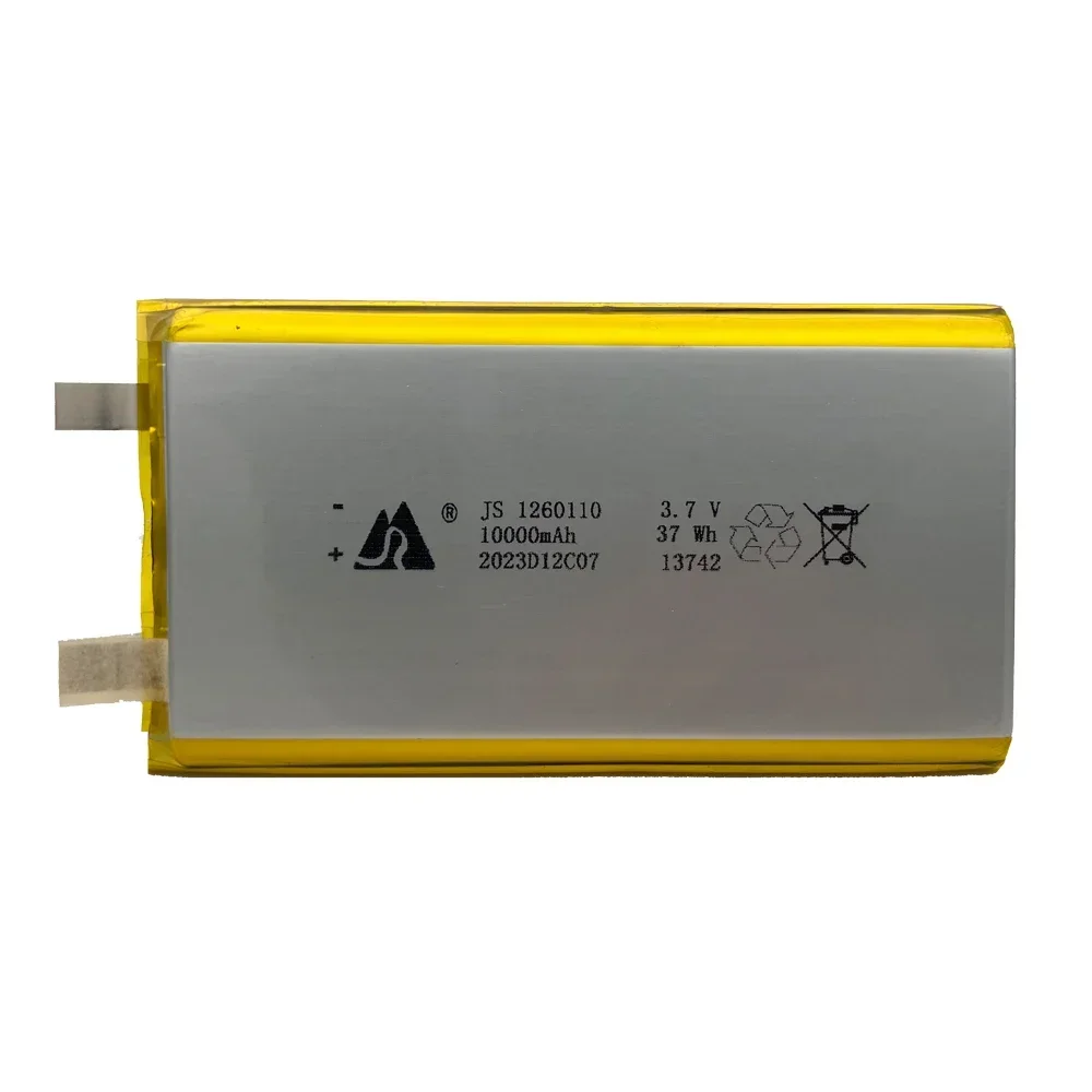 3.7v 10000mah 1260110 bateria de polímero de lítio/bateria de íon de lítio com placa de proteção para banco de potência gps 100% capacidade real: Dourado