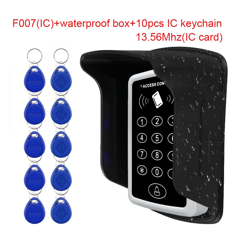 125KHz RFID Access Control Keypad EM Card Reader Door Access Control System Door Lock Opener Keyboard System: B