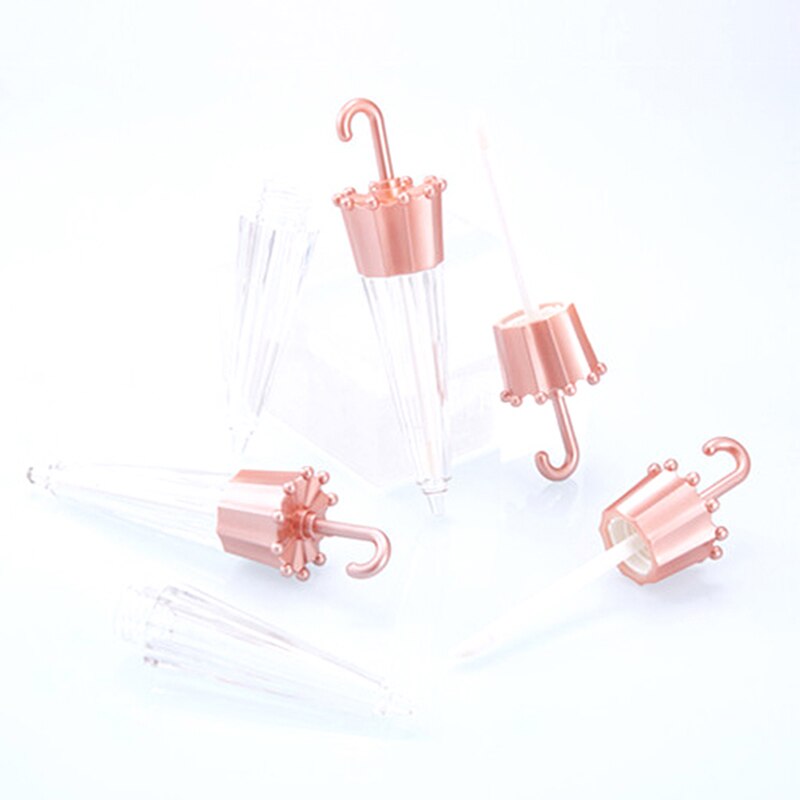 5 stuks 5.5ml paraplu lipgloss tubes diy containers fles lege cosmetische tubes