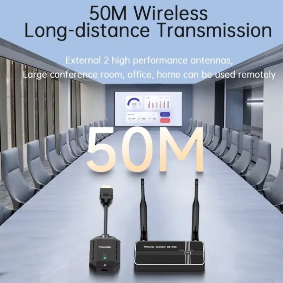 1080P 60Hz 4K 50M Ricevitore Wireless Trasmettitore HDMI Video Audio Extender Display Adattatore Dongle Per TV Box Monitor Proiettore PC