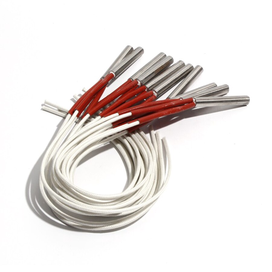 5PCS 9.5mm Diameter 25~35mm Length Cartridge Heater 110/220/380V Cylindrical 304SUS Tube 70/80/85/90/100W Electric Heating Part