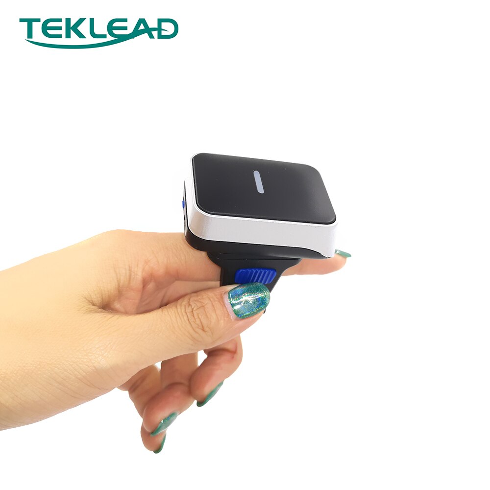 Wearable Finger Barcode Scanner Wireless 1D 2D Portable QR Code Bluetooth and 2.4G Mini Bar Code Reader