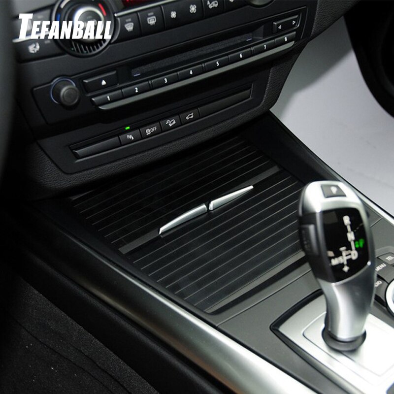 Car Drinks Holders Car Centre Console Cup Holder Slide Roller Blind Cover For BMW X5 E70 X6 E71 2007 Auto Accessories