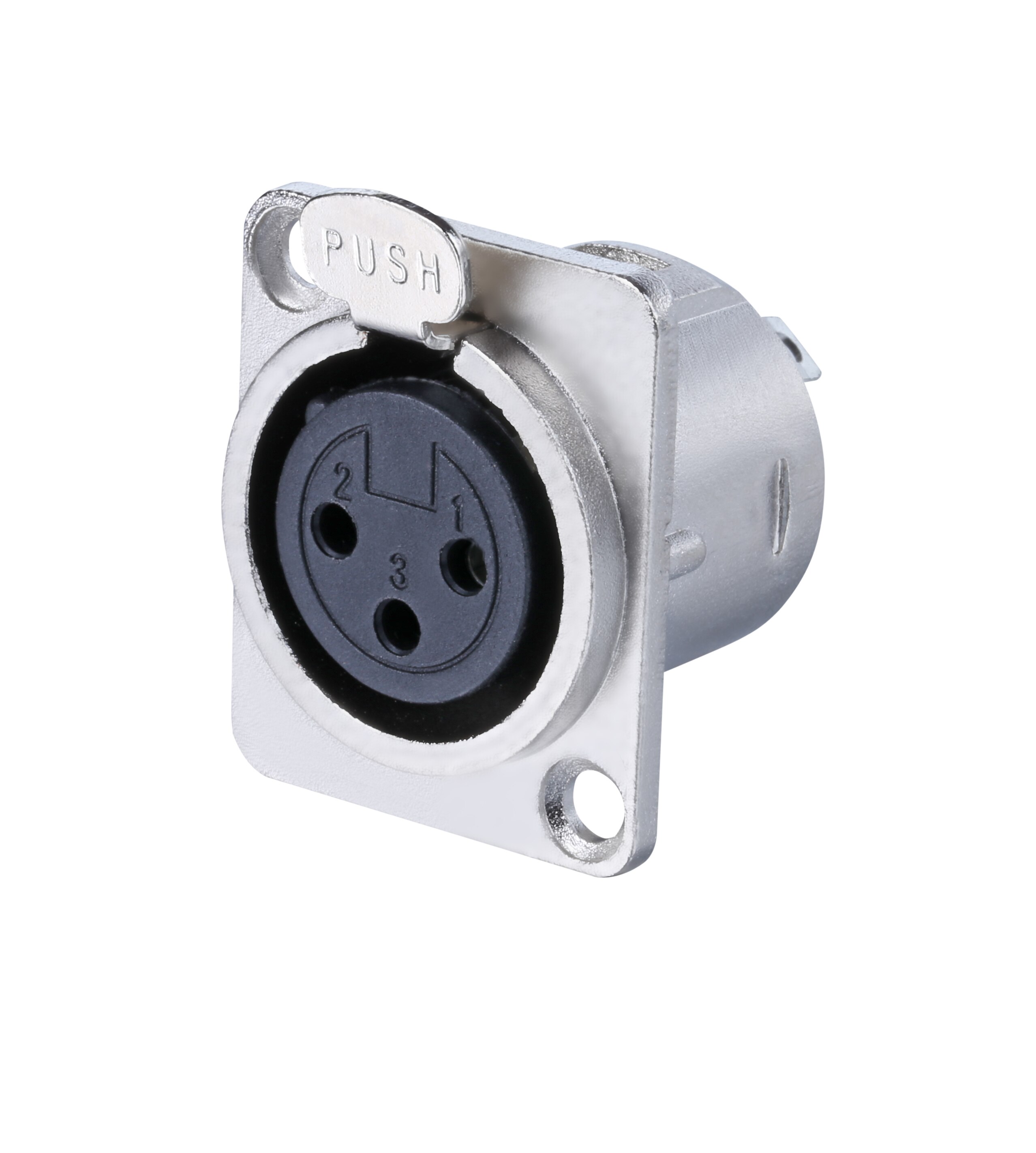 NMBJCKO 2U32CH audio connectors D-Series Panel Mount Jack Chassis Panel Mount Connector with D-series rack panel: xlr female 3p-2