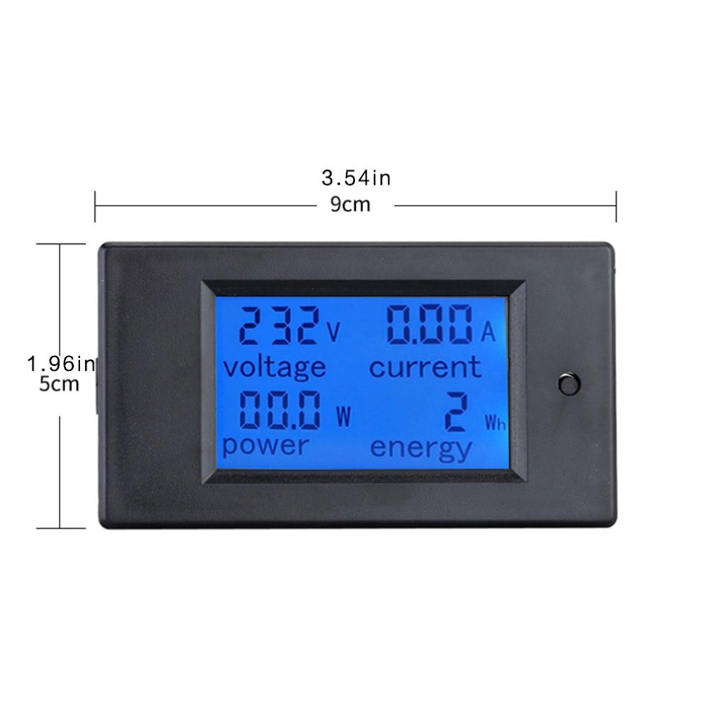 DC voltage current power meter 100A current shunt 4 in 1 meter With overload alarm function Large-screen LCD