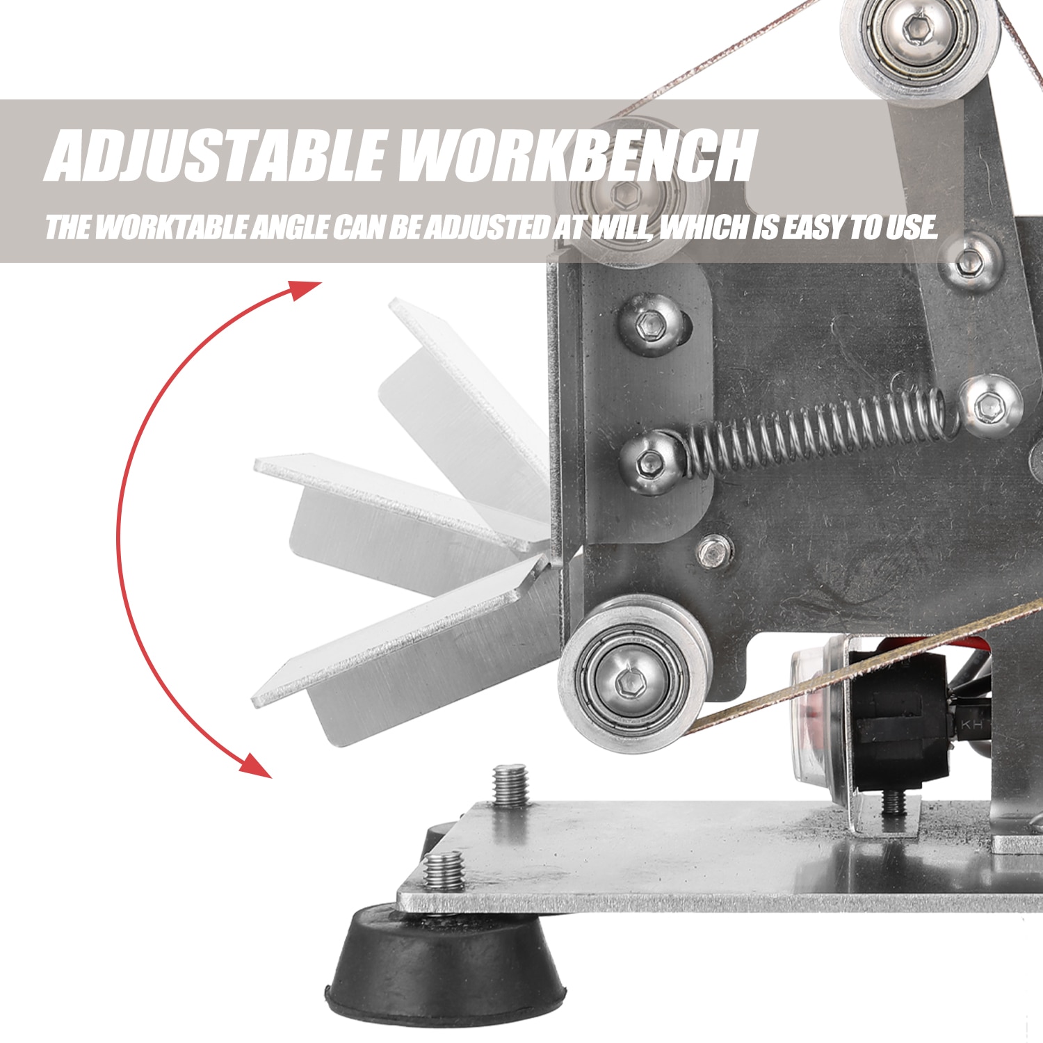 Angle Grinder Grinding Machine Belt Grinder Mini Electric Belt Sander DIY Polishing Grinding Machine Cutter Edges Sharpener