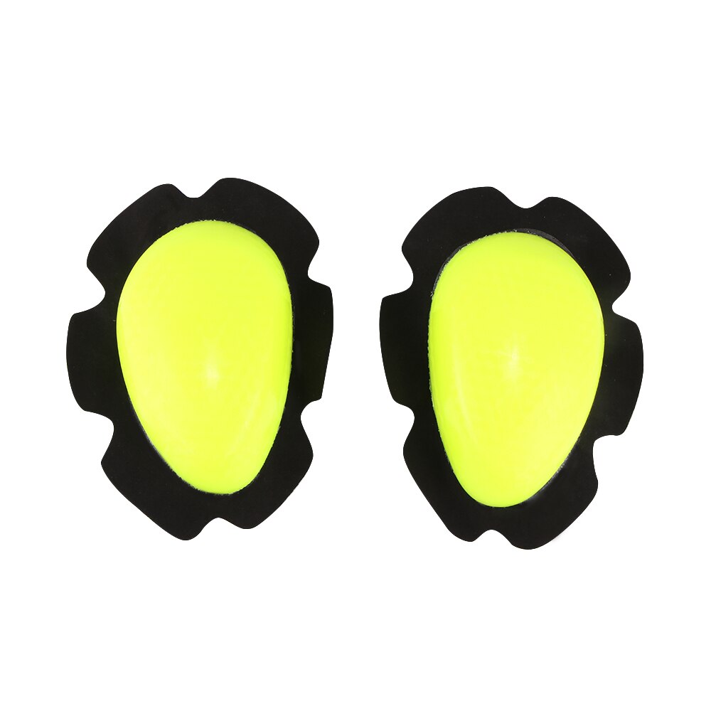 Universele kniebeschermers voor motorfietsen, kniebeschermers voor motorcross, racefietsen, beschermingshoes, crashbestendige kniebeschermers voor motorrijuitrusting: Geel