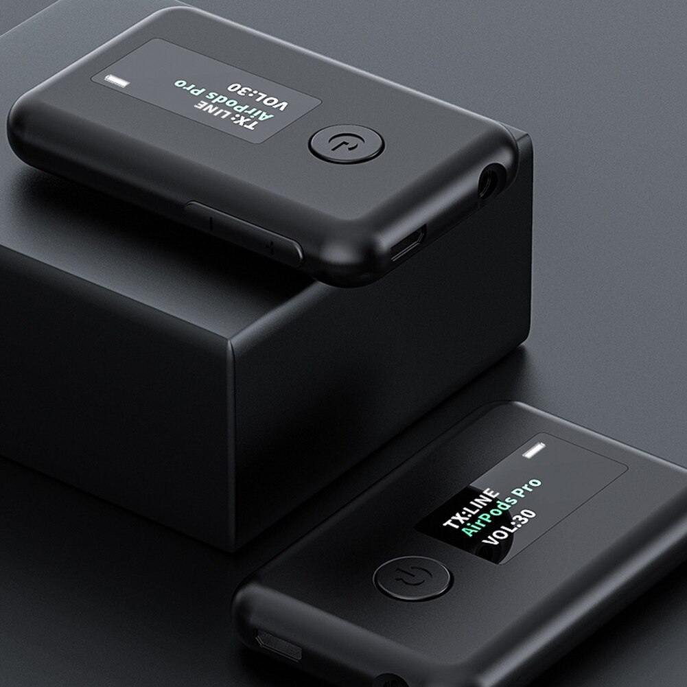 AUX Bluetooth Transmitter Receiver YET-T2 2 in 1 3.5mm TV PC Car Speaker for Office Caring Computer Supplies