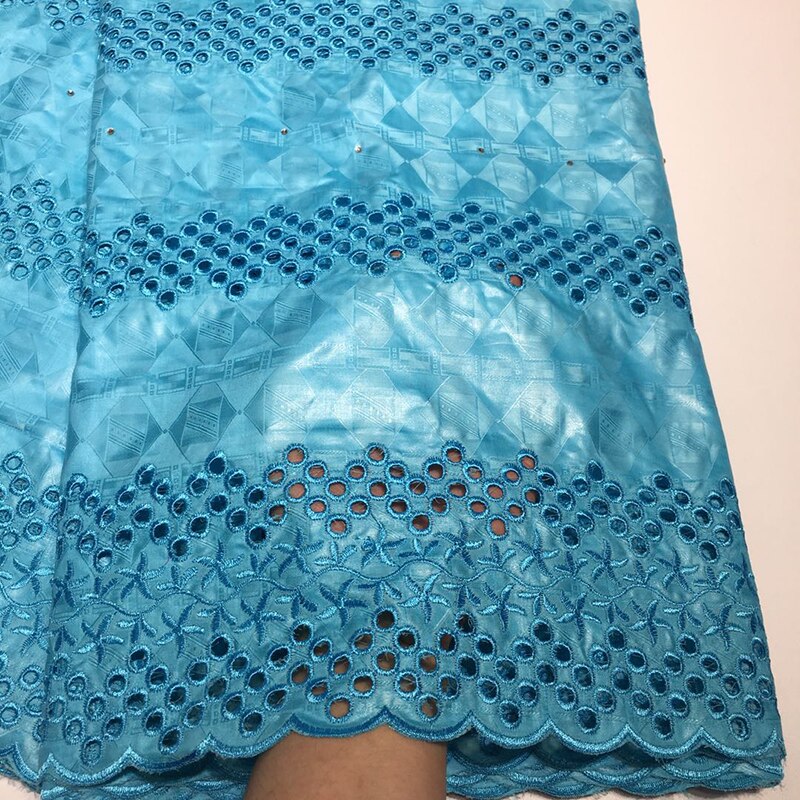 Tissu Bazin Riche Getzner de , avec broderie diamant, matériel de couture pour vêtements, 4,57 m, africaine, européenne et américaine