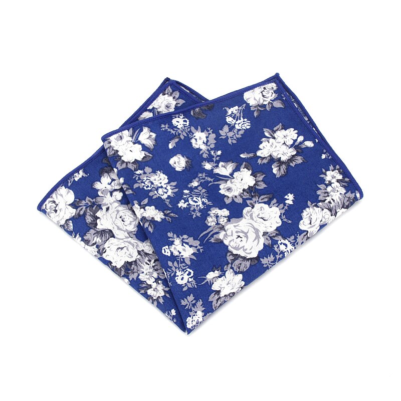 Brand Style Hankerchief Scarves Vintage Cotton Pocket Hankies Men's Pocket Square Handkerchief Flower Paisley Hanky