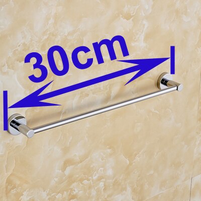 , 304#  baderomstilbehør i rustfritt stål, enkelt håndklestang, håndklestativ, håndkleholder yt -10996- a: L  is 30 cm
