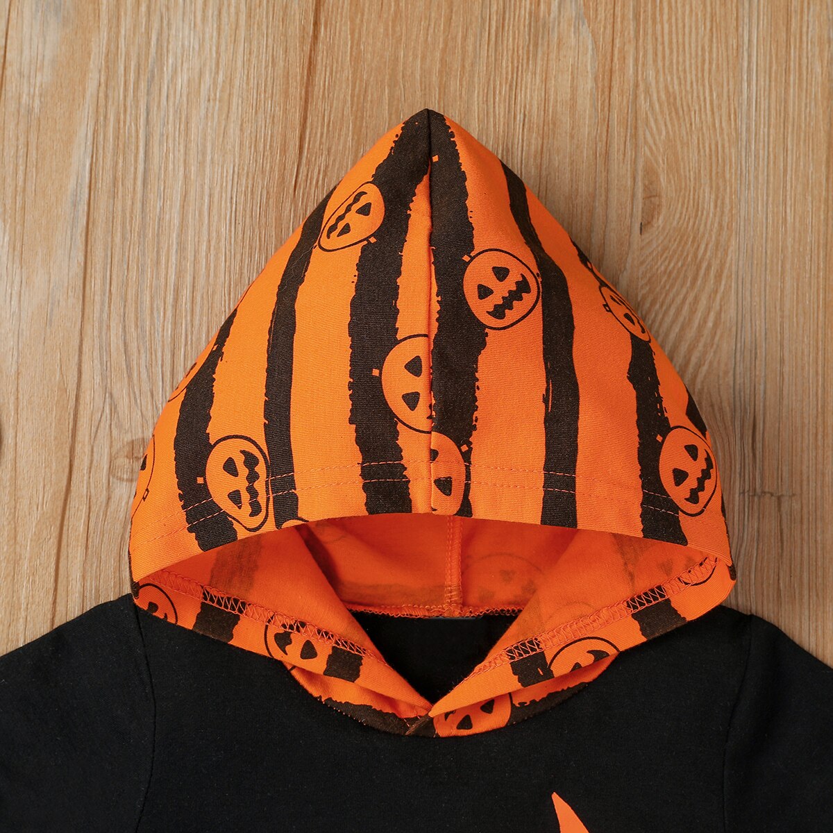 Enfants printemps automne vêtements bébé garçon fille Halloween vêtements à manches longues combinaison rayure citrouille barboteuse avec ensemble de chapeaux
