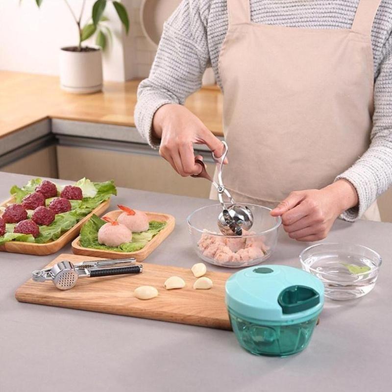 Staal Maker Gehaktbal Clip Gehaktbal Maker Rijst Ronde Roll Bal Maker Voor Maken Bal Clip Vis Y6Z8